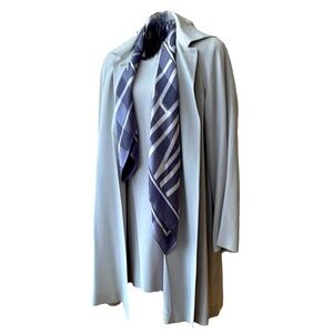 Les Copains Couture mini dress and matching coat. Light blue from late 90’s Y2K.